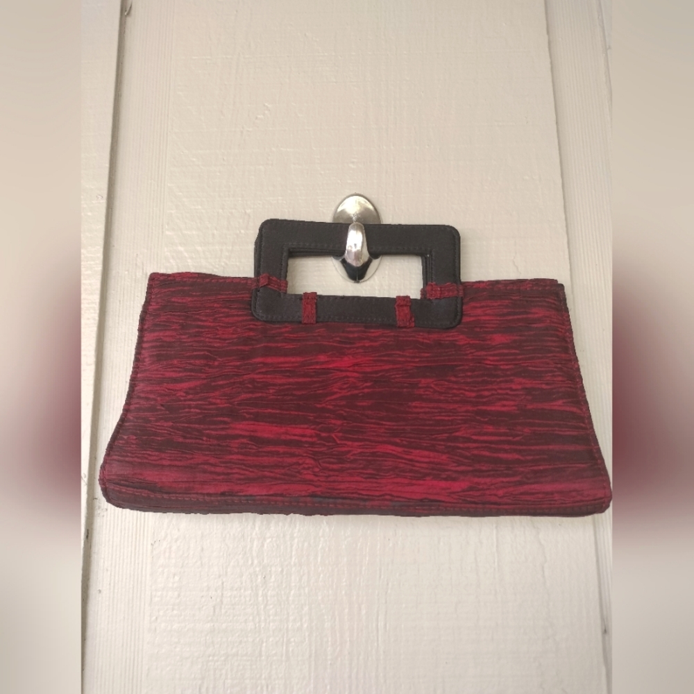 Burgundy Mini Handbag Tote